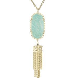 Kendra Scott Rayne in gold and Amazonite stone